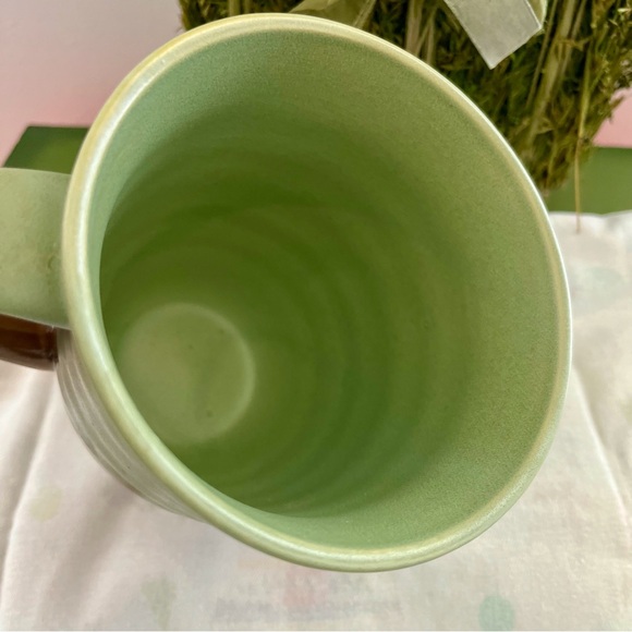 Large Coffee Mug Pottery Style Ribbed World Market - Picture 4 of 9